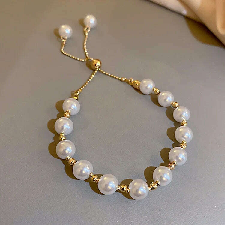 New 925 Silver Pearls Knot Bracelet for Women Gift