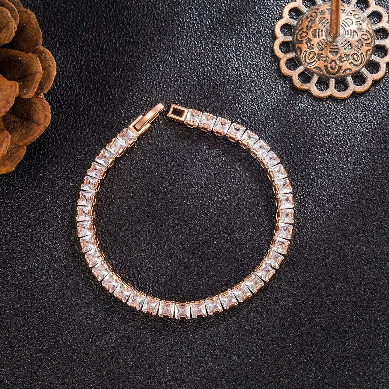 3MM D VVS Moissanite Tennis Bracelet S925 Wedding Gift