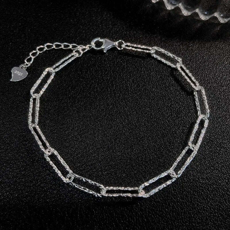 Vintage 925 Sterling Silver Pearl Bracelet for Women