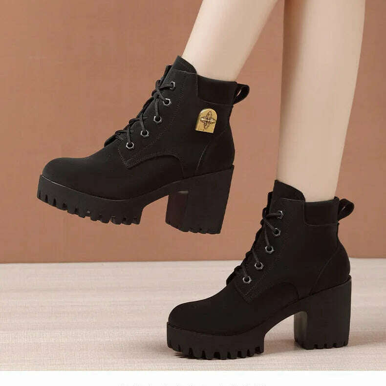 Elegant High Heel Ankle Boots for Women