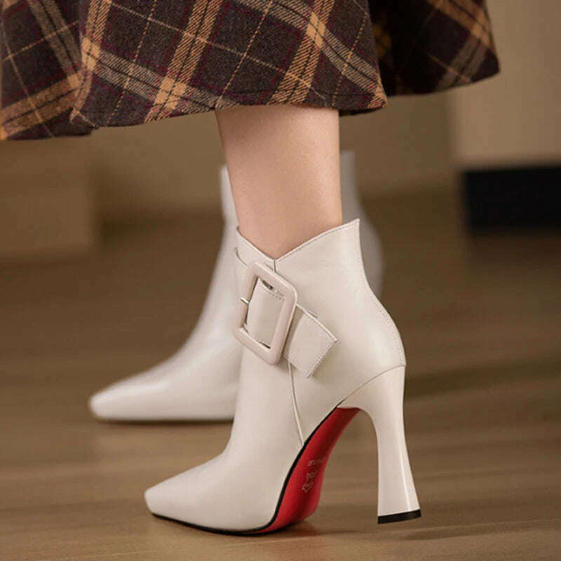 JMPRS Women's High Heel Ankle Boots