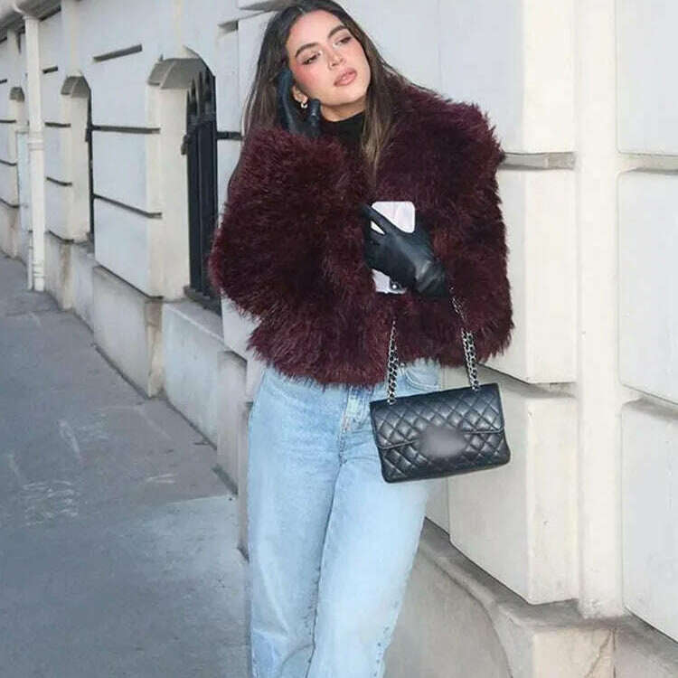 Fashion Faux Fur Jacket Coat for Women – Cozy & Stylish Winter Cardigan