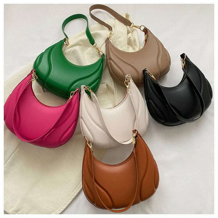 Retro Leather Shoulder Bags - Simple & Stylish Design