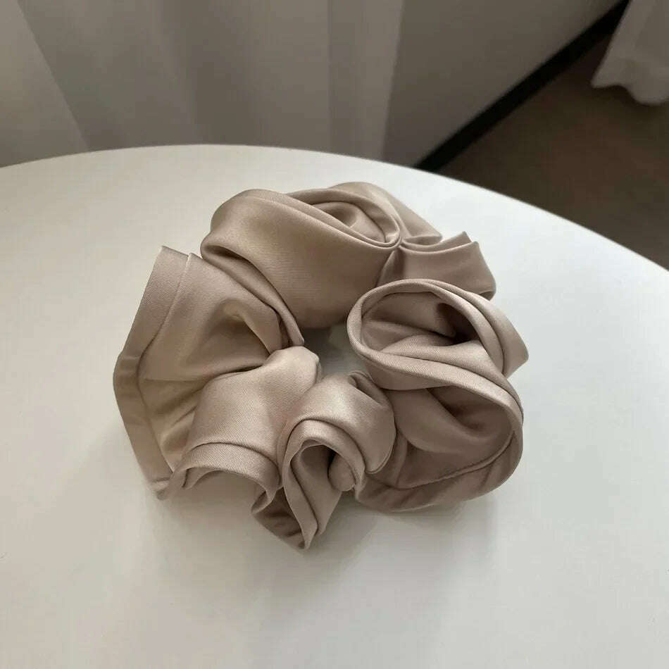 Korean Fashion Big Size Scrunchie Ruffle Hair Bands