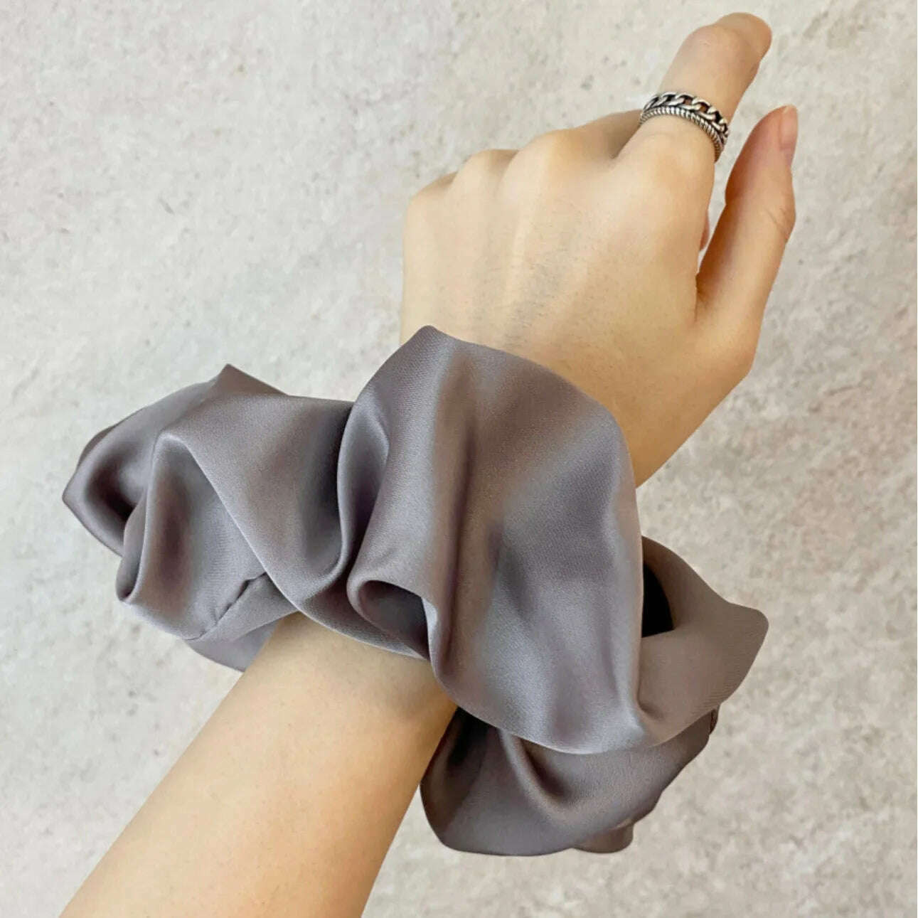 Oversized Silk Scrunchies for Women