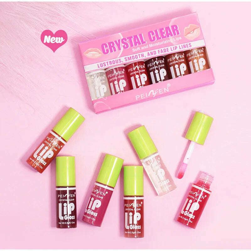 LANBENA 6-Pack Lip Care Oil Jelly – Moisturizing Lip Enrichment Oil