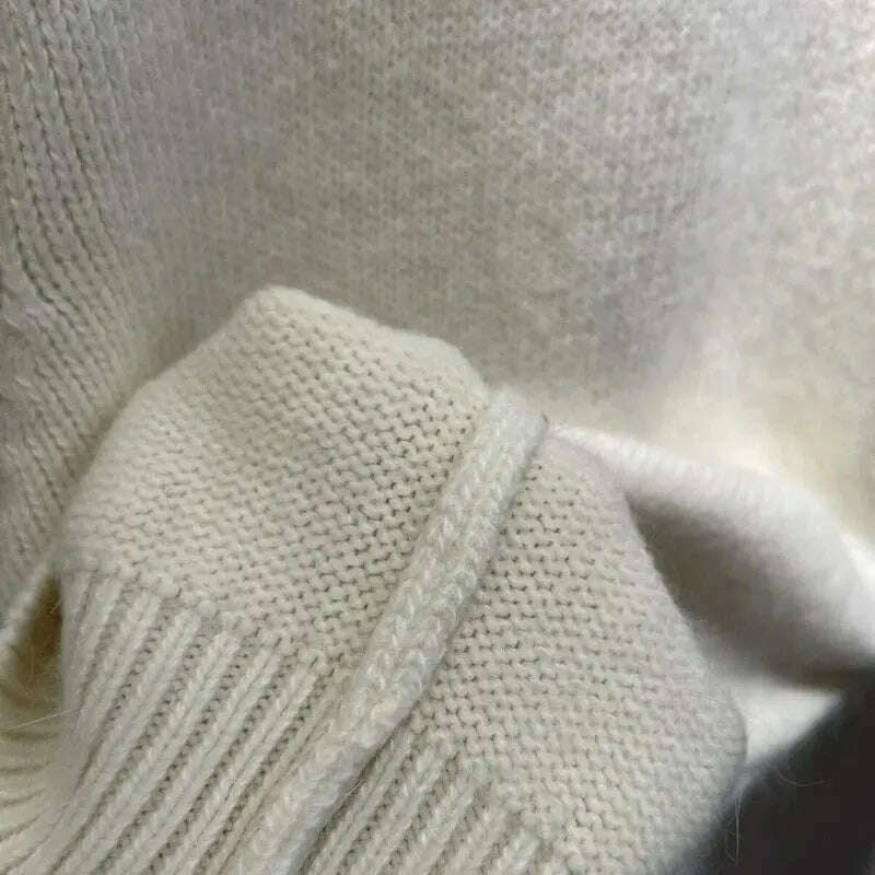 Neploe Korean Office Sweater: O-Neck, Short Sleeve, Solid Color Pullover - D&M Boutique