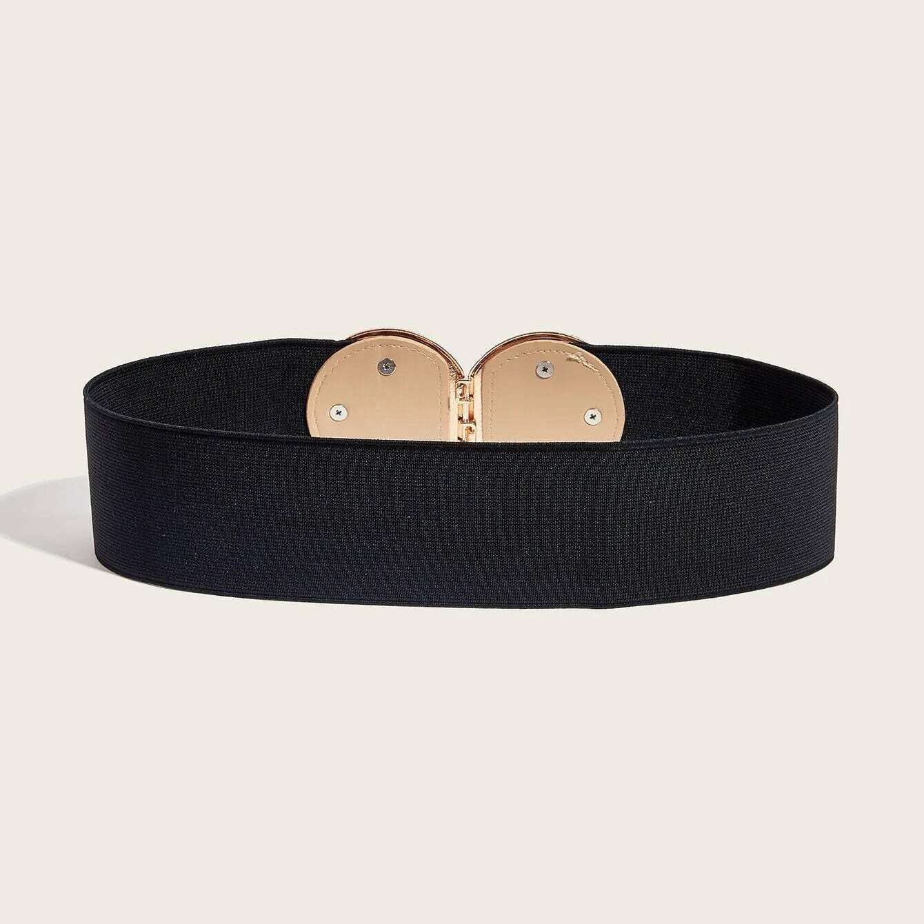 2024 High-Quality Elastic Wide Belt with Round Buckle