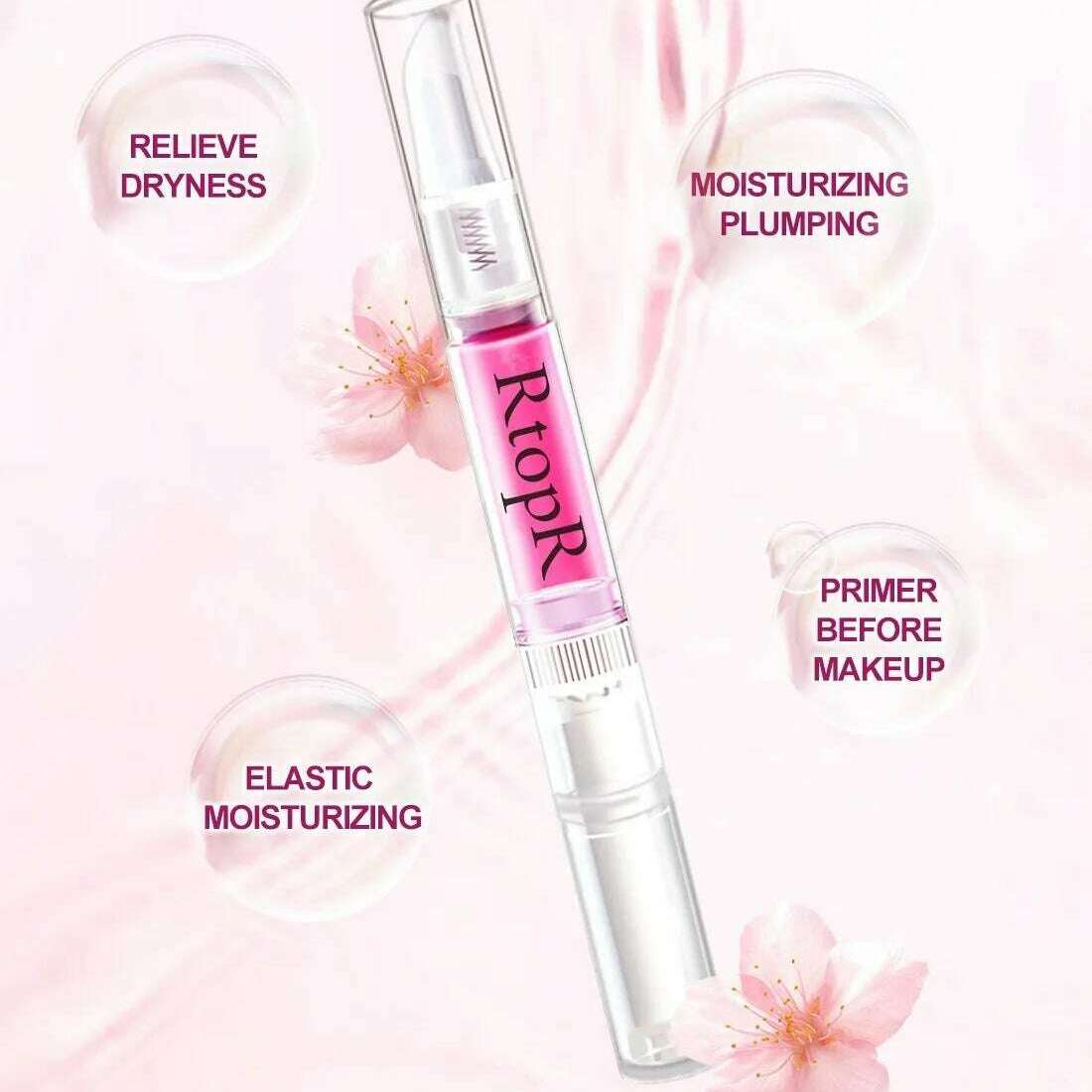 RtopR Cherry Blossom Lip Gloss – Hydrating Mask