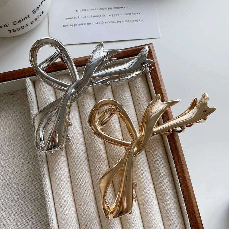 2024 Parcce Vintage Ribbon Bow Hair Claws
