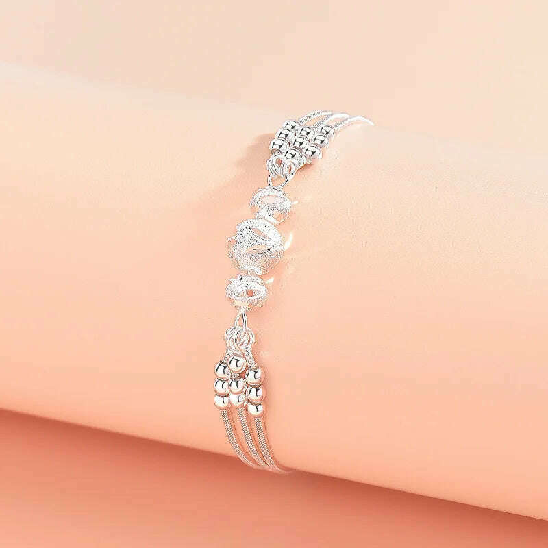 Luxury 925 Sterling Silver Adjustable Bracelet for Women
