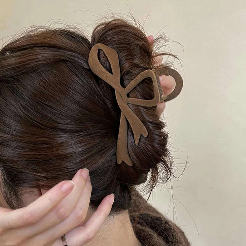 Red Velvet Bow Hair Clip