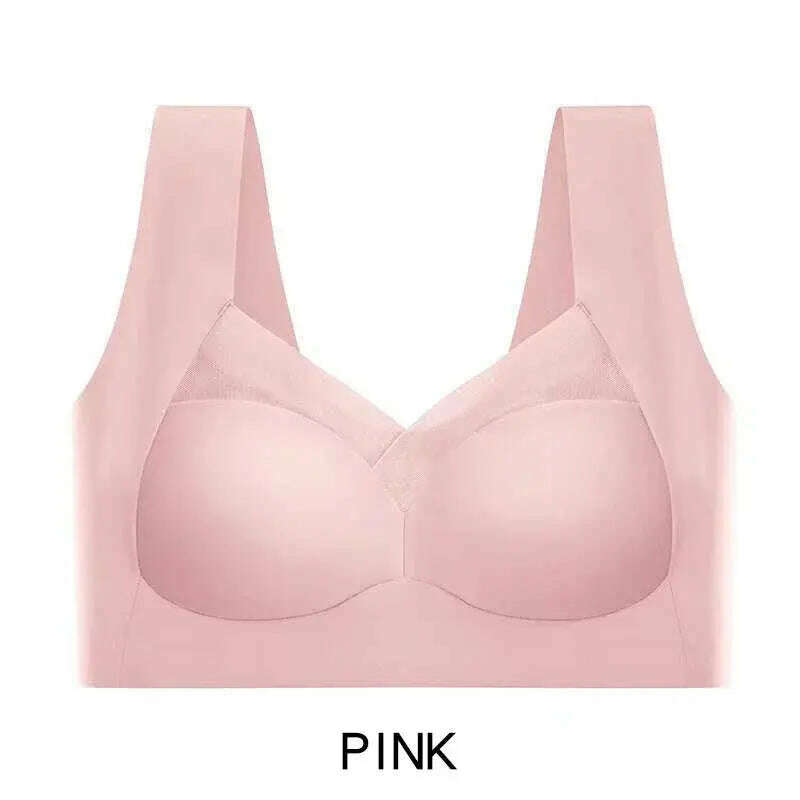 Seamless Large Size Bra: Anti-Sagging, Wire-Free, Comfortable - D&M Boutique