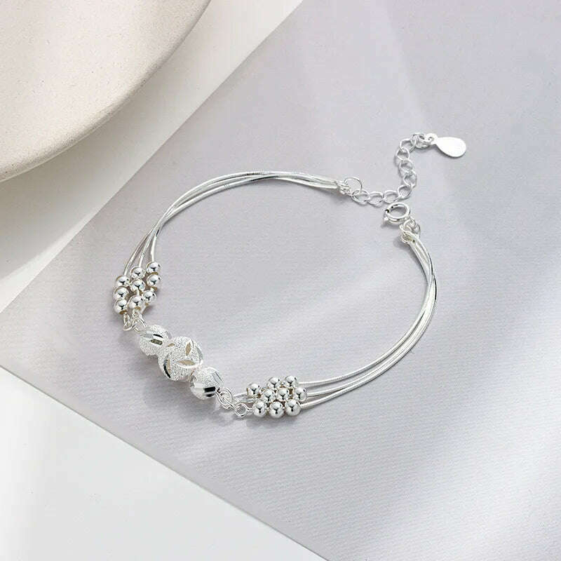 Luxury 925 Sterling Silver Adjustable Bracelet for Women