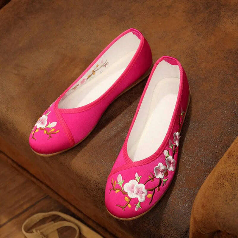 Comemore Embroidered Flats - Stylish & Comfortable