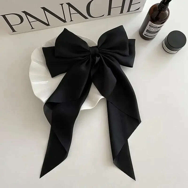 Elegant Fabric Hair Bow Hairpin