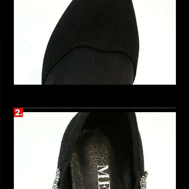 2024 Summer Black Lace Rhinestone Sandals - Low Heel & Floral