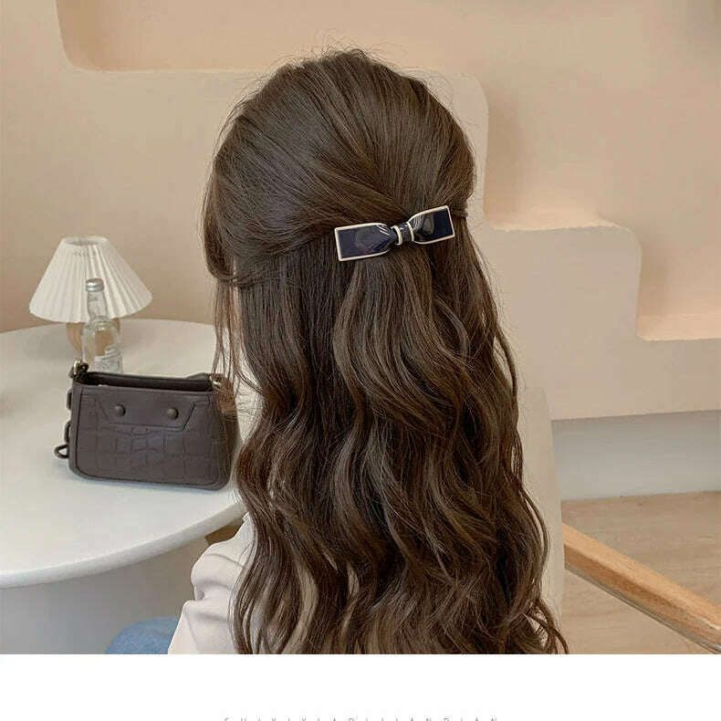 Simple and Elegant Bow Knot Cute Korean Hairpin