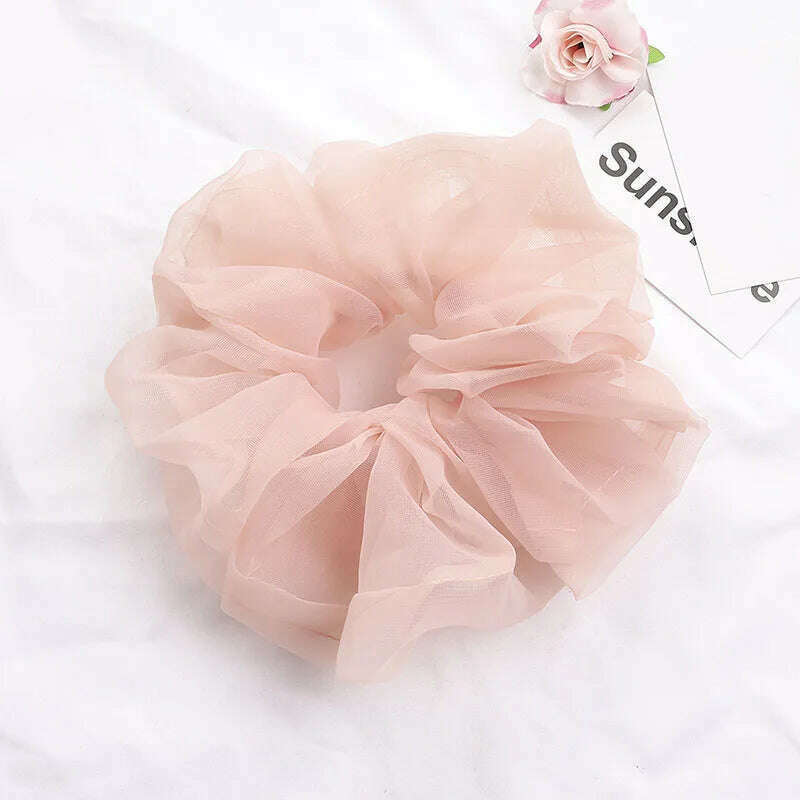 Summer Organza Silk Scrunchies
