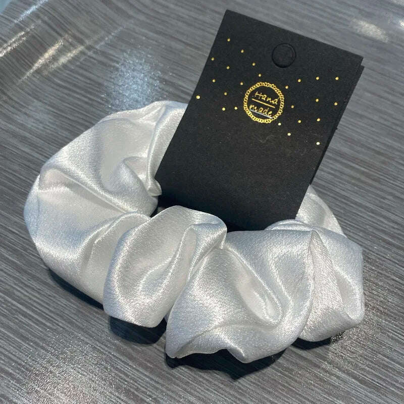 Korea Solid Color Silk Hair Bands for Women