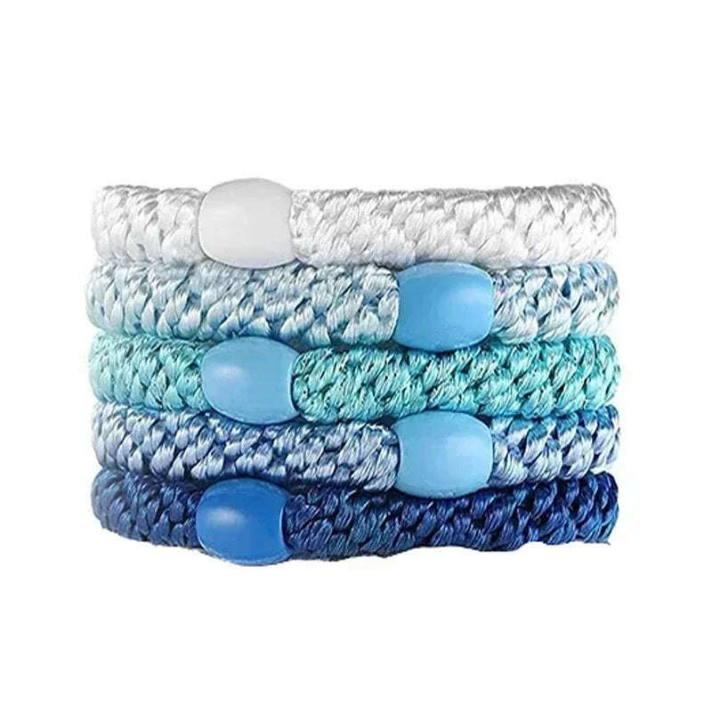 5pc Korean Elastic Hair Ties Scrunchies