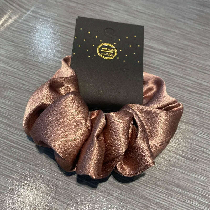 Korea Solid Color Silk Hair Bands for Women