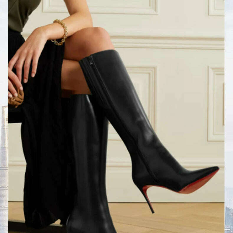 Ods Pointed Toe Knee High Boots