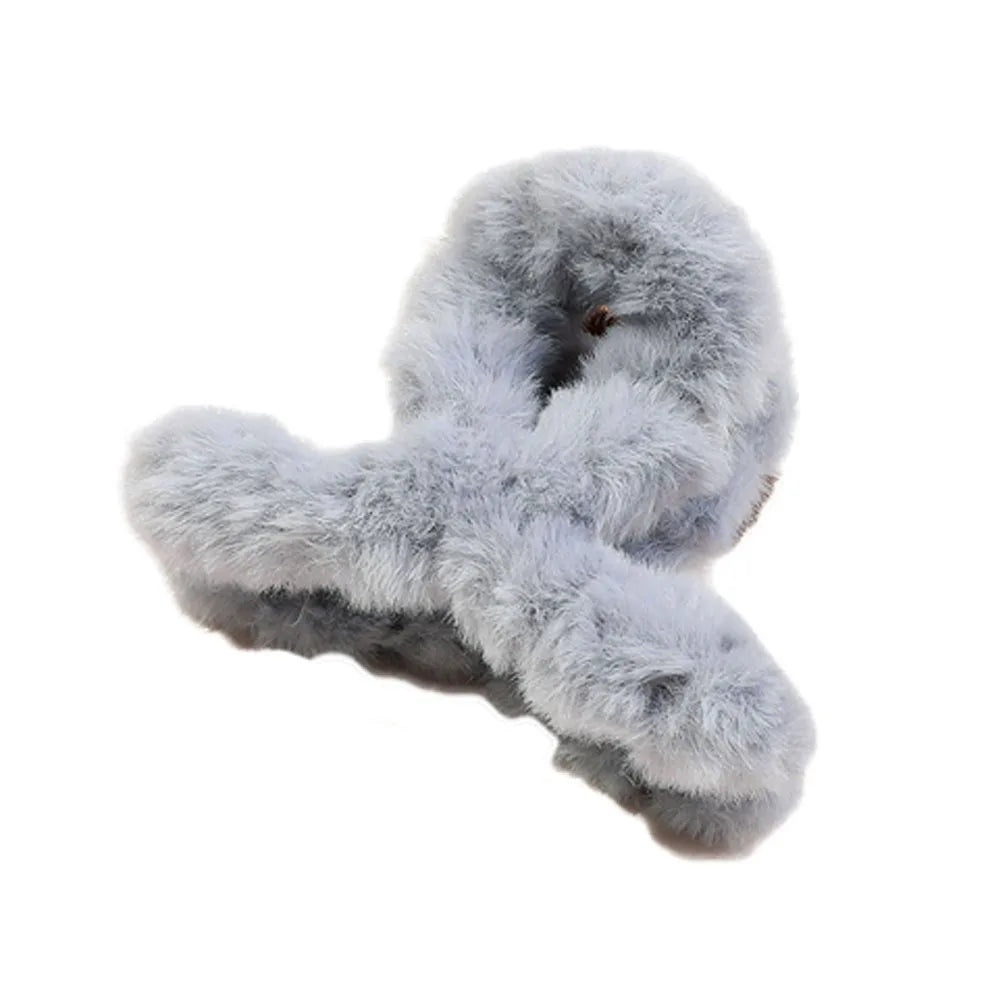 2024 Winter Faux Fur Hair Claw for Women