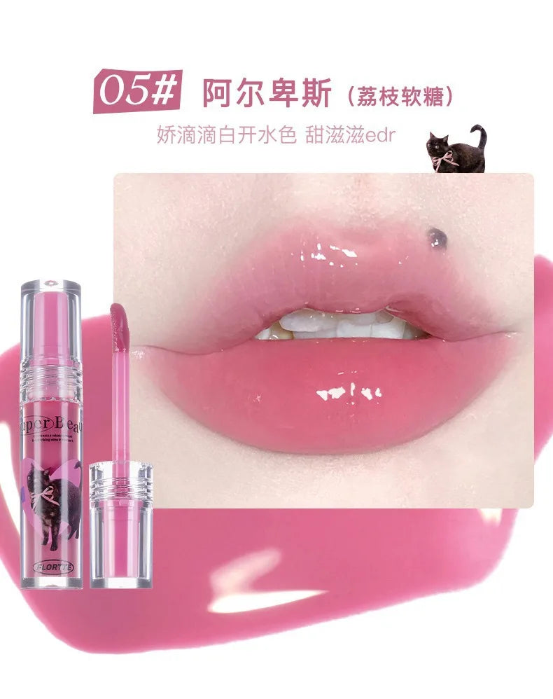 FLORTTE Lip Plumper Gloss – Moisturizing Lip Oil