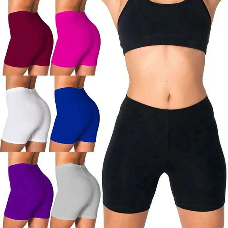 Ladies Biker Shorts – Stretch, Soft, Summer Sports Shorts - D&M Boutique
