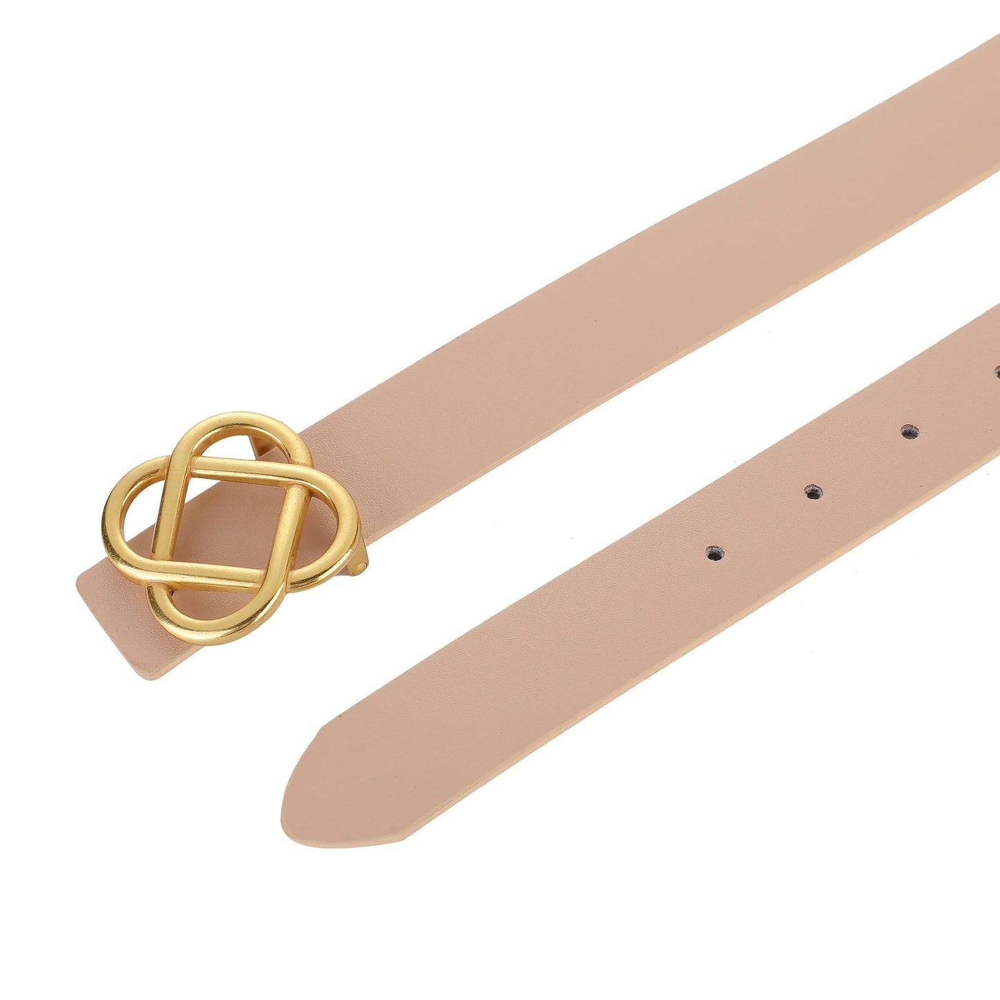 Women's Genuine Leather Belt with Flower Buckle