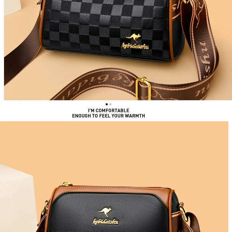 2024 Women's Small Soft Leather One-Shoulder Crossbody Bag