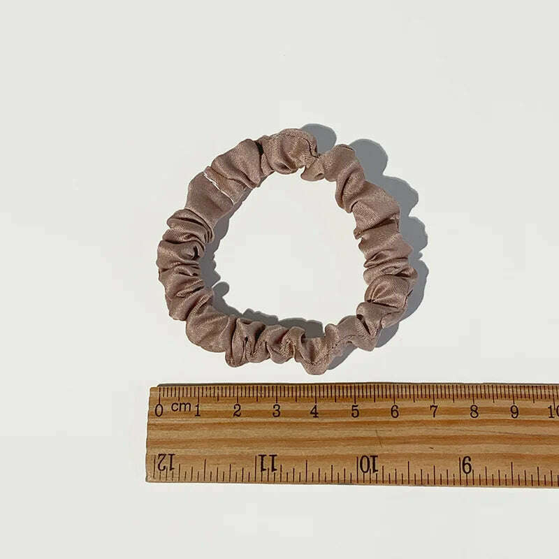 10pcs Colorful Satin Skinny Hair Bands