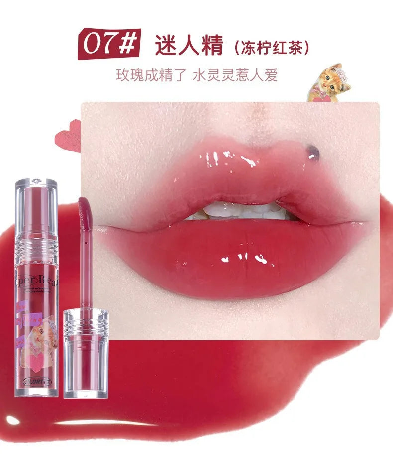FLORTTE Lip Plumper Gloss – Moisturizing Lip Oil