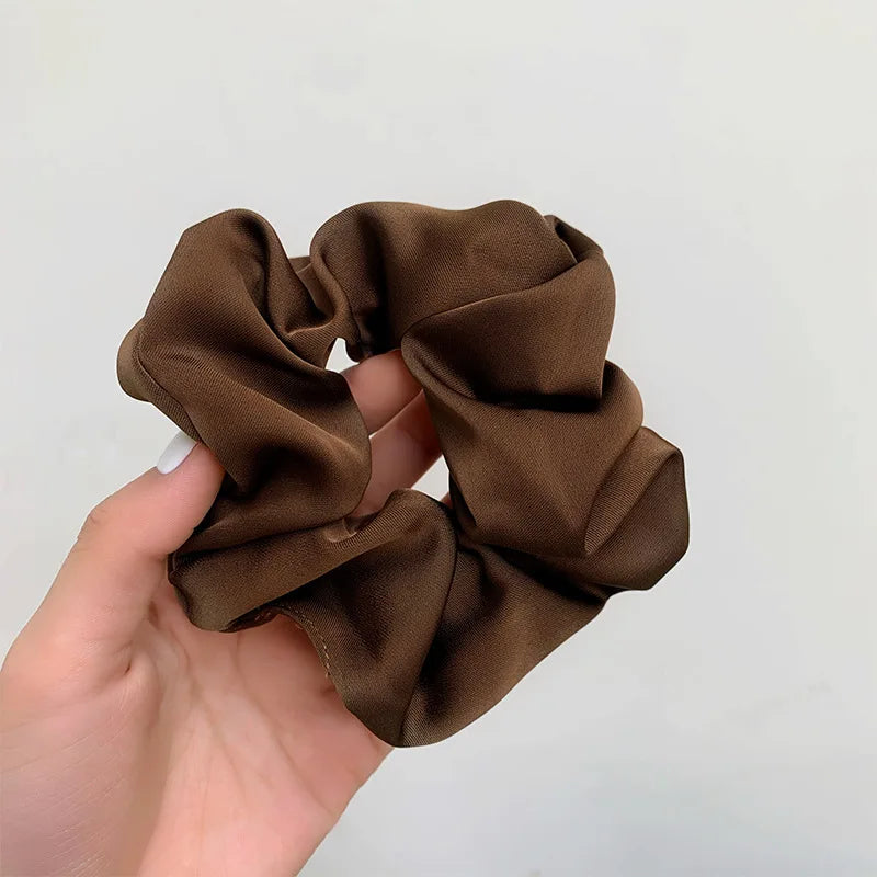 Elegant Silk Elastic Hair Band Scrunchie