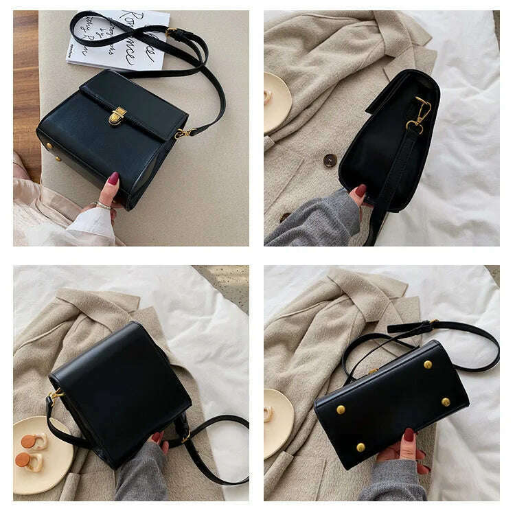 2024 Luxury Leather Woven Handbag with Pearls - New Design