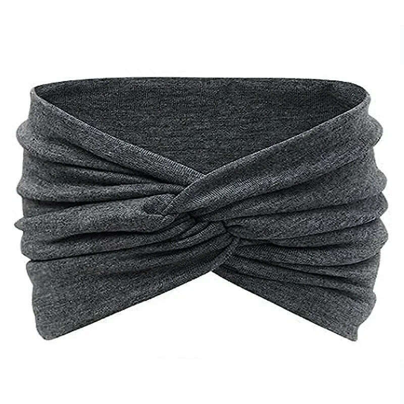 Leopard Print Yoga Headband for Women