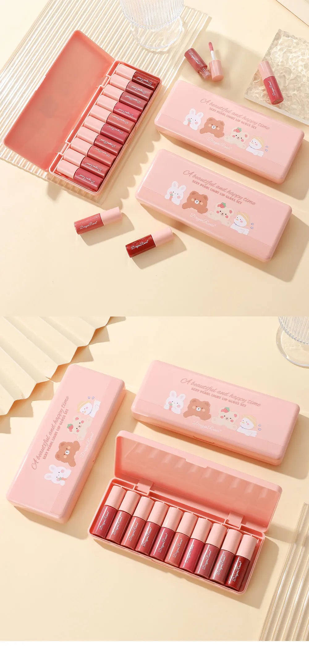 Dragon Ranee 10-Piece Glitter Lip Gloss Set