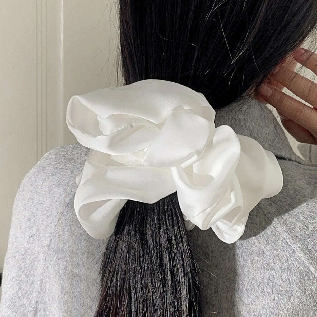 Oversize Satin Scrunchies Elastic Hair Bands