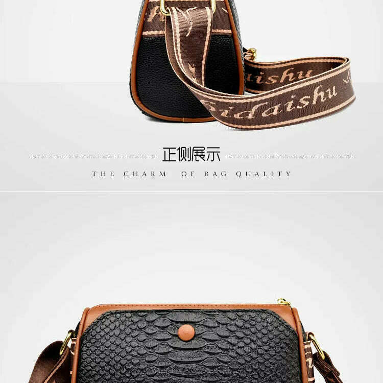 2024 Women's Small Soft Leather One-Shoulder Crossbody Bag