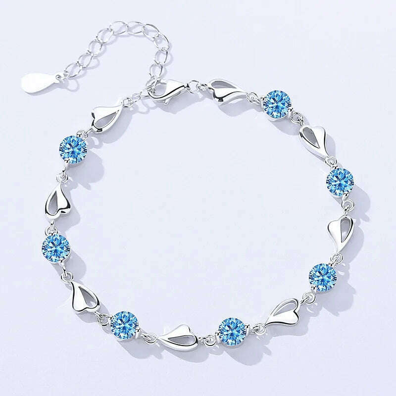 925 Sterling Silver Adjustable Bead Bracelet for Women