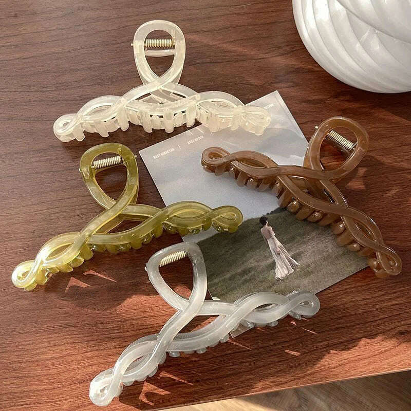 13cm Large Acrylic Geometric Hair Claw Clip for Women