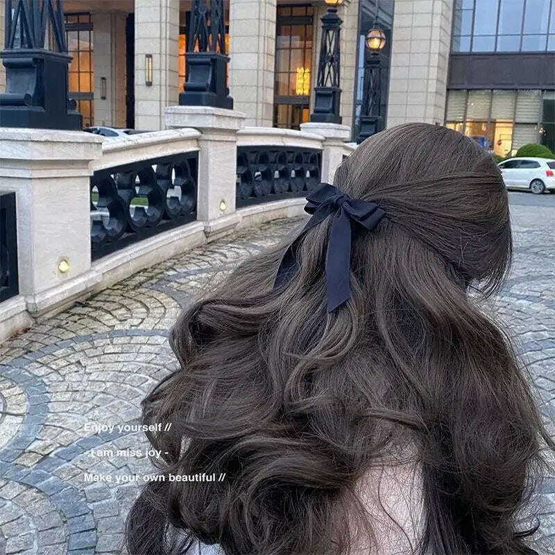 Elegant Fabric Hair Bow Hairpin