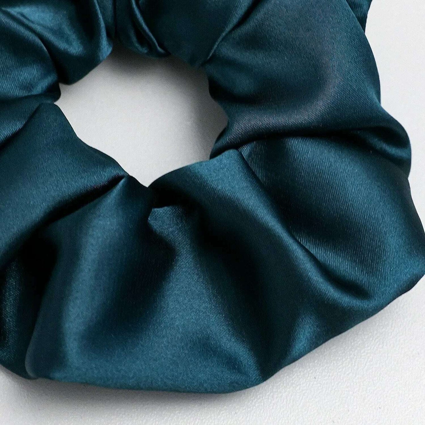 6-Piece Women's Pure Color Satin Large Scrunchie Set