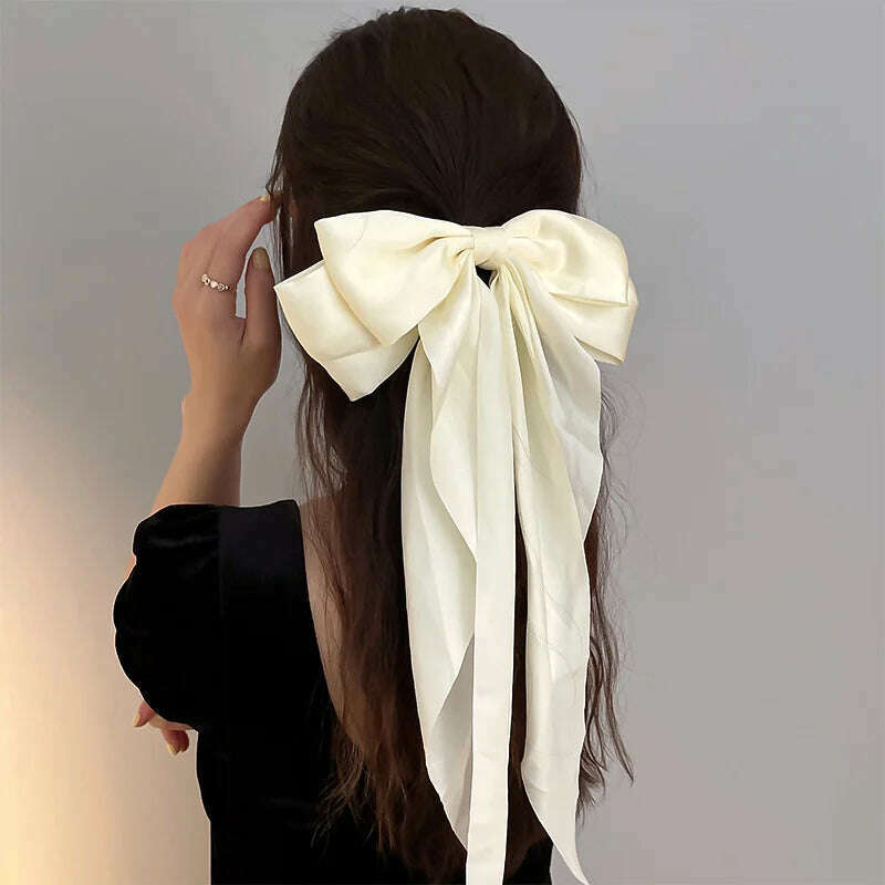 Bow Ribbon Hair Clip for Women