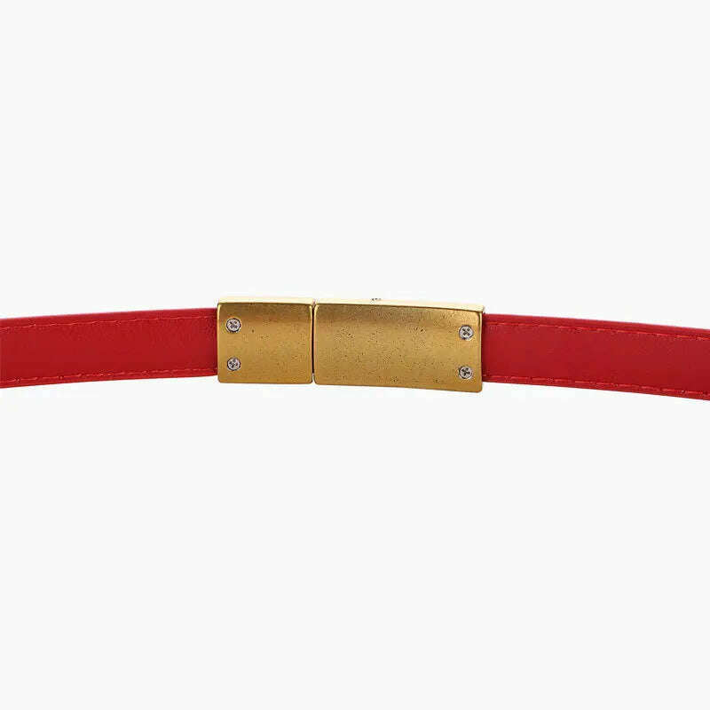 100% Natural Cowhide Genuine Leather Women’s Adjustable Belt