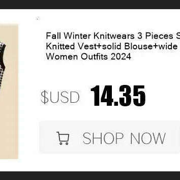 Winter Knitwear Set: Turtleneck Sweater & Wide-Leg Pants - D&M Boutique