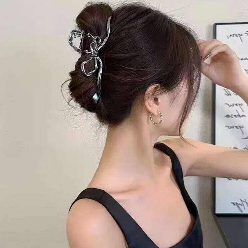 2024 Parcce Vintage Ribbon Bow Hair Claws