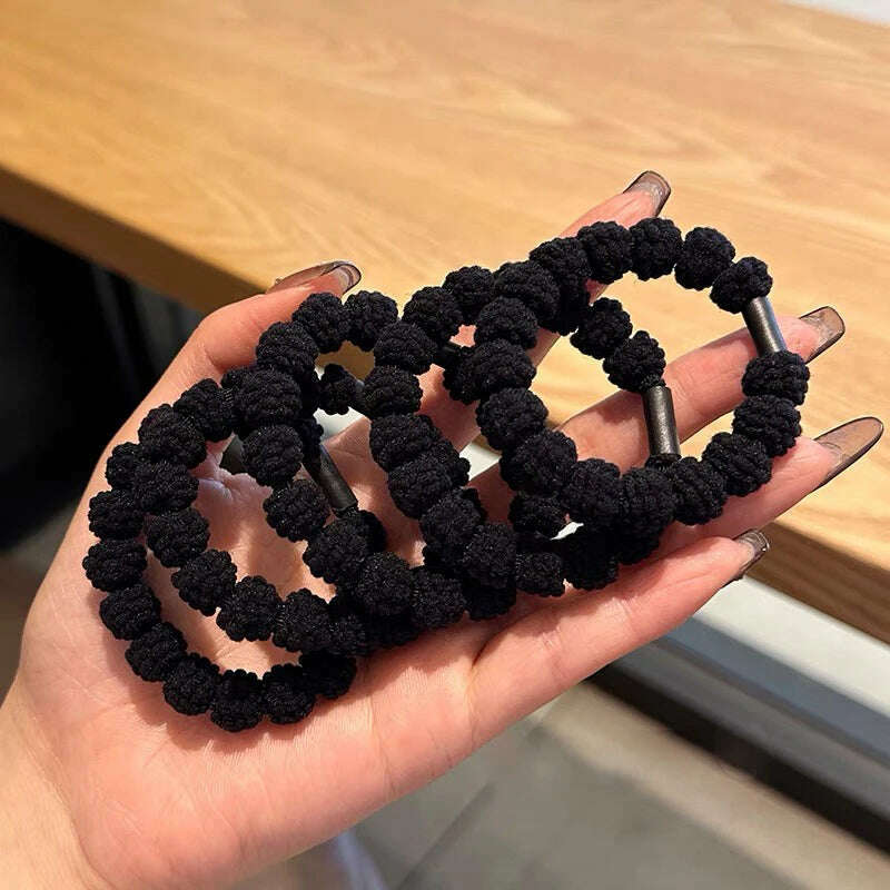 AWAYTR 5PCS Elastic Hair Bands for Women & Girls