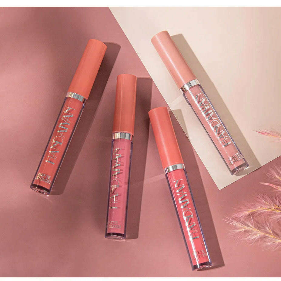 HANDAIYAN 6Pcs Velvet Matte Lip Gloss Set